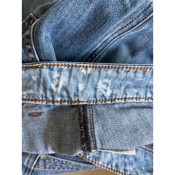 Sundance Roadside Jeans Size 10 Mid Wash High‎ Waist Raw Hem Patch Pockets - Picture 11 of 11